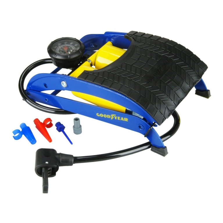 Pompa Picior Cu Manometru 2 Cilindri Goodyear 75524