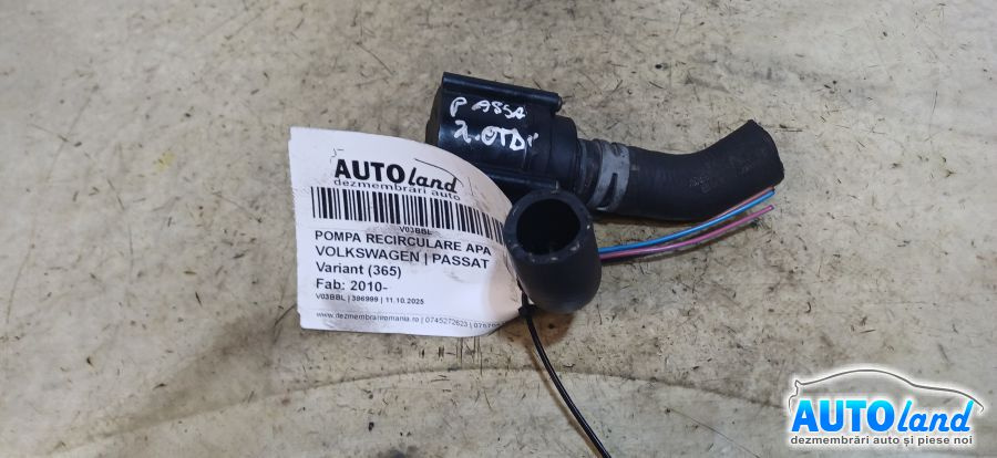 Pompa Recirculare Apa Volkswagen PASSAT Variant 365 2010
