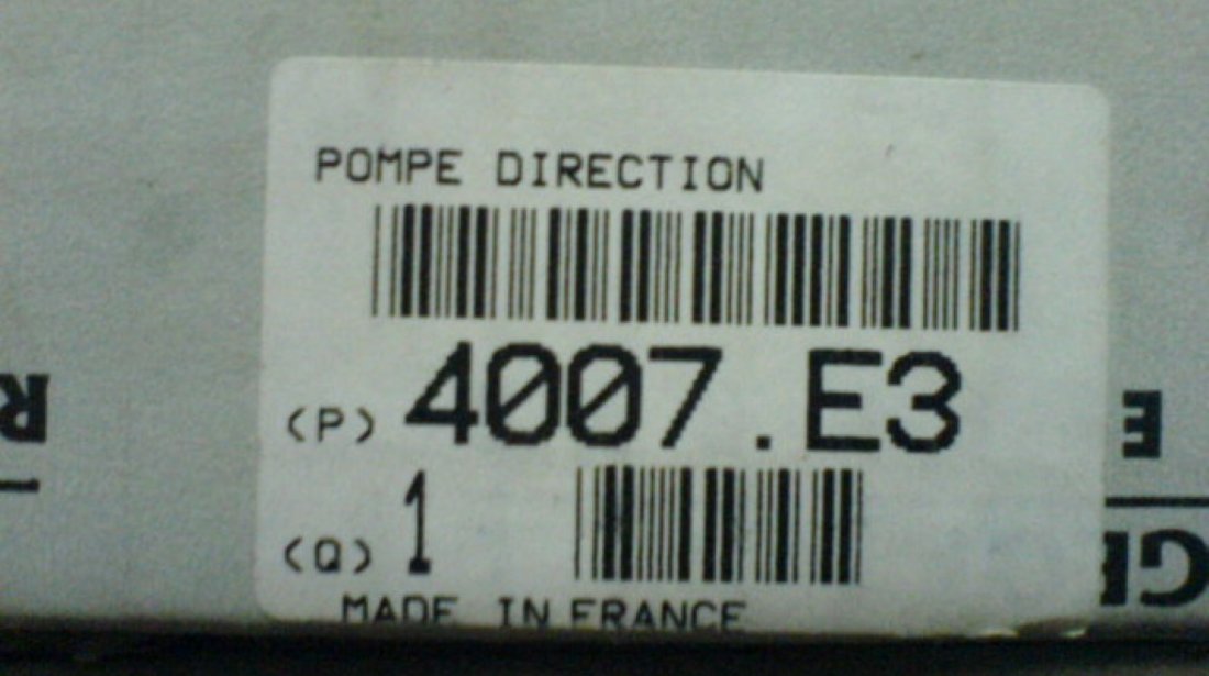 Pompa Servo-directie Peugeot Boxer / Jumper 2.5 D ( 94' - 01' )  4007E3 / 9622072080
