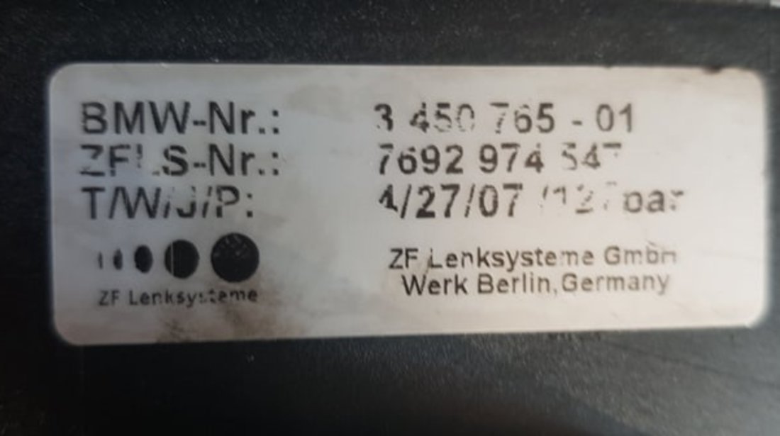 Pompa servodirectie BMW 5 (E61) 530d 3.0 218/231/235 CP cod 3450765