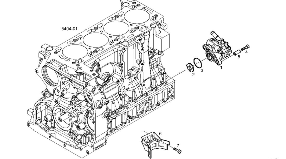 Pompa servodirectie Iveco Daily IV motor 3,0 D IVECO OE 504243641