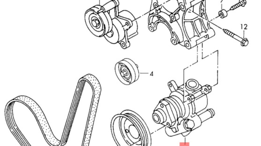 Pompa servodirectie Seat Leon (1M) Hatchback 2001 1.6 16v B OEM 1J0422154B