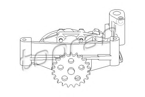 Pompa ulei PEUGEOT 206 Hatchback (2A/C) (1998 - 2016) TOPRAN 721 209 piesa NOUA