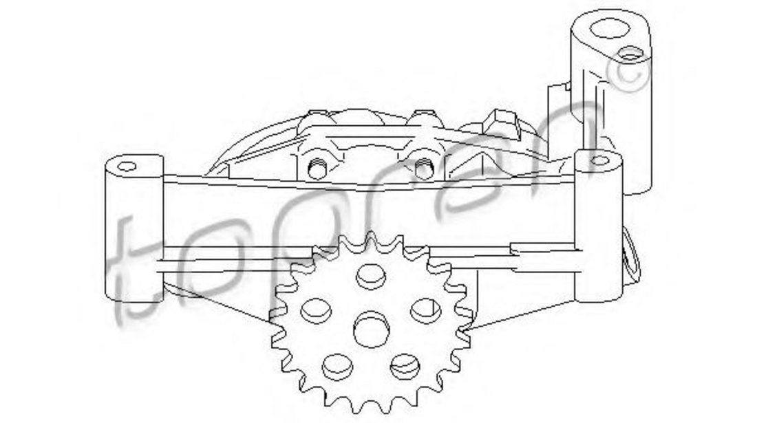 Pompa ulei PEUGEOT 307 CC (3B) (2003 - 2016) TOPRAN 721 209 piesa NOUA