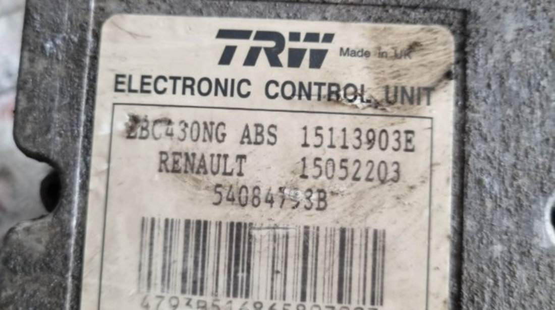 Pompa / Unitate ABS RENAULT Trafic II Van cod piesa : 15113903E / 15052203 / 8200511146 / 93857506