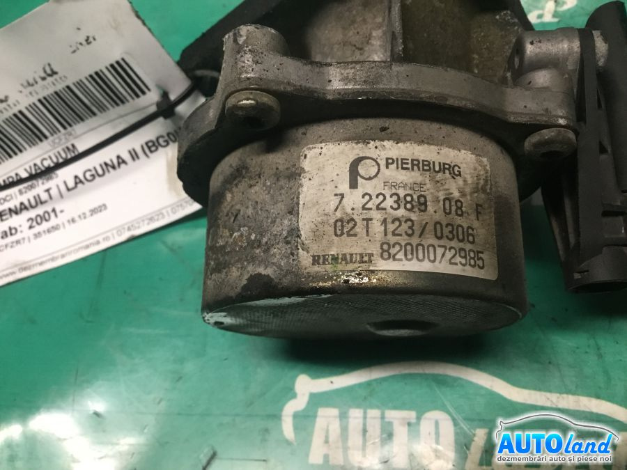 Pompa Vacuum 820072985 1.9 DCI Renault LAGUNA II BG0/1 2001