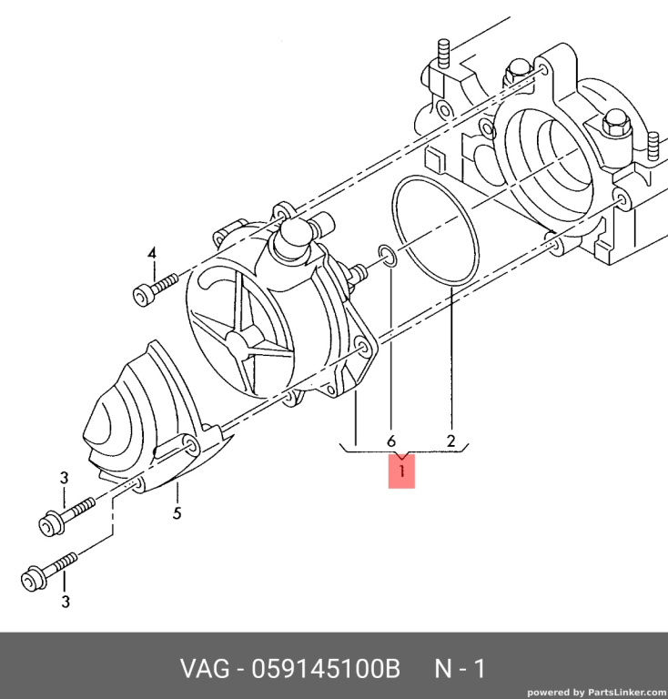 Pompa vacuum Audi A4 8E 2002 2003 2.5 TDI AKE OEM 059145100B
