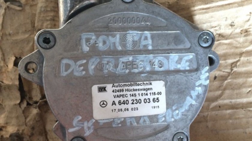 Pompa vacuum Mercedes A-CLASS W169 2.0 CDI cod: A6402300365