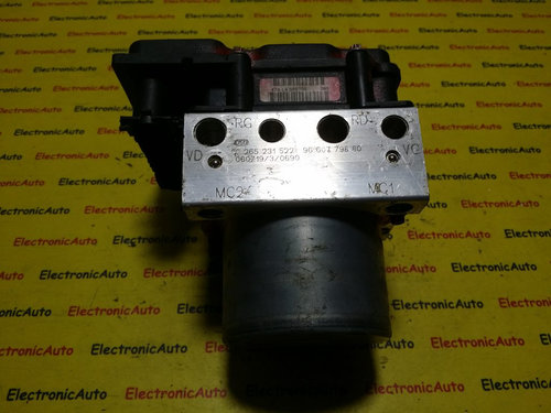 Pompe ABS Peugeot Partner, 9660779780, 0265231522, 0265800415,