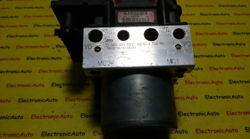 Pompe ABS Peugeot Partner 9660779880, 0265231522