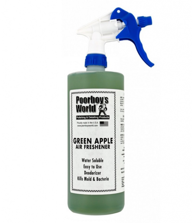 Poorboy's World Aer Freshener Green Apple Odorizant Auto Mar Verde 473ML PB-AFGA-16