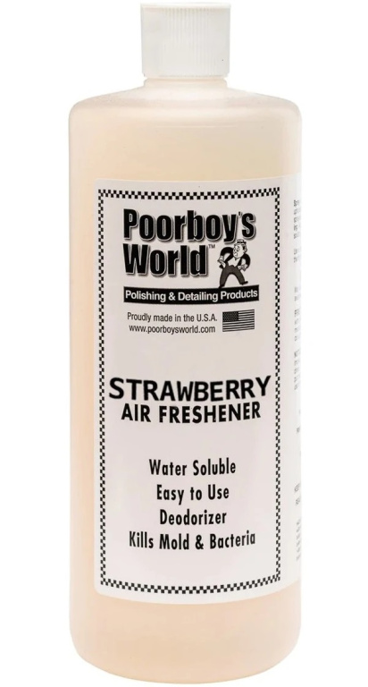 Poorboy's World Aer Freshener Strawberry Odorizant Auto Capsuni 946ML PB-AFSTB-32