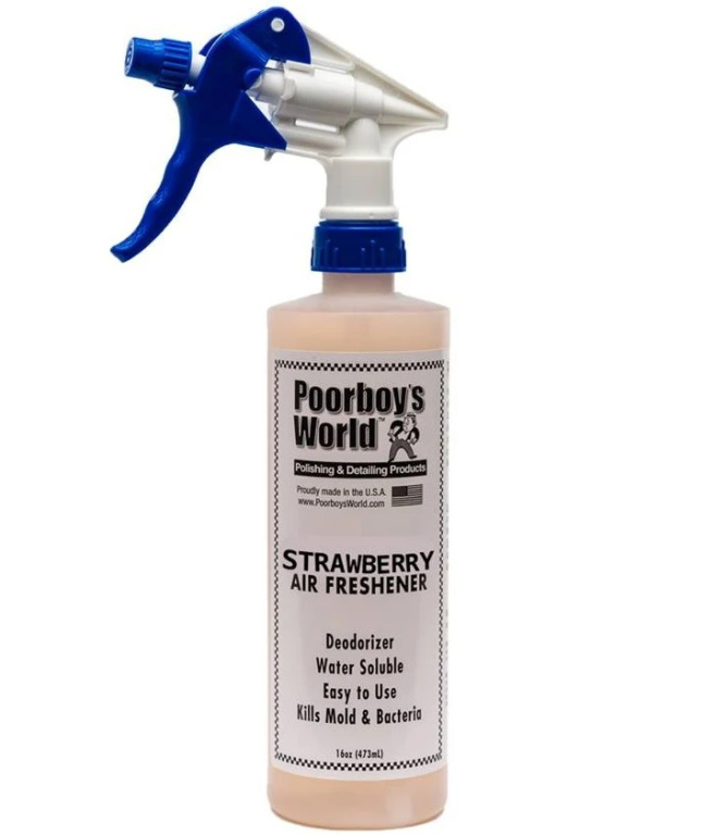 Poorboy's World Aer Freshener Strawberry Odorizant Auto Capsuni 473ML PB-AFSTB-16