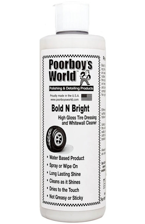 Poorboy's World Bold N Bright Tire Dressing Solutie Curatat Si Lustruit Anvelope 473ML PB-BNB-16