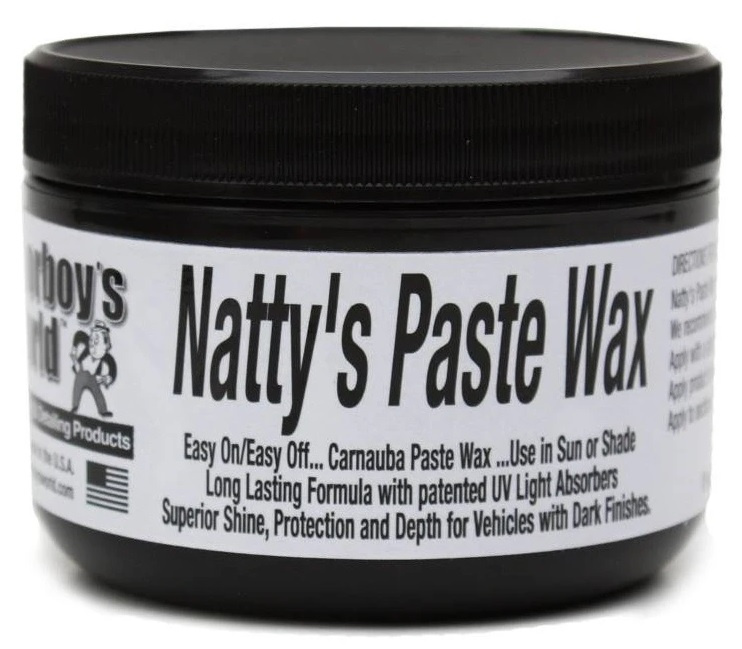 Poorboy's World Natty's Paste Wax Black Ceara Auto 227G PB-NPW-B