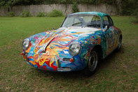 Porsche 356 C Coupe transformat in opera de arta