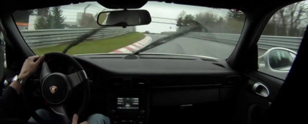 Porsche 911 GT3. Nurburgring. Asfalt umed. Video de colectie!