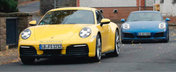 Noul Porsche 911, surprins complet necamuflat alaturi de modelul actual. Cum s-a schimbat designul caroseriei