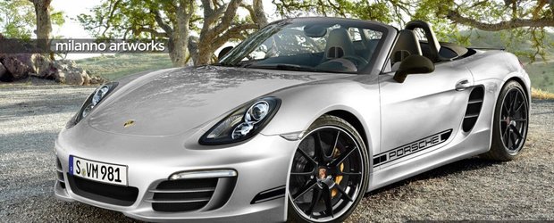 Porsche Boxster R - rendering by Milanno