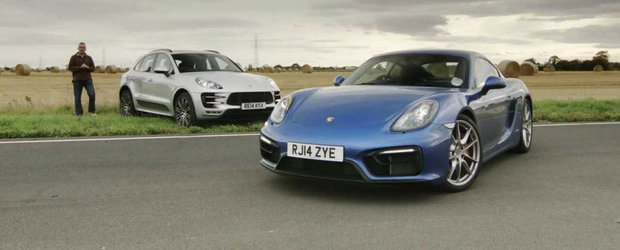 Porsche Cayman GTS vs Macan Turbo: Care-i mai rapid pe circuit?