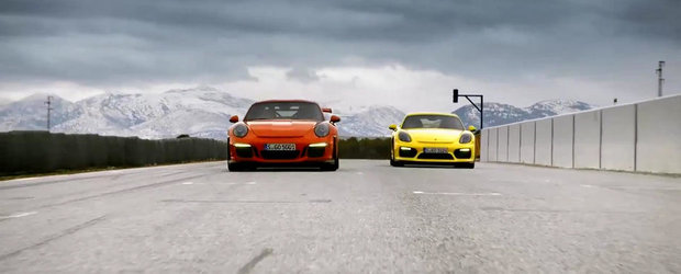 Porsche ne arata in actiune noile 911 GT3 RS si Cayman GT4