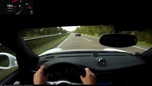 Porsche si Lamborghini pe Autobahn