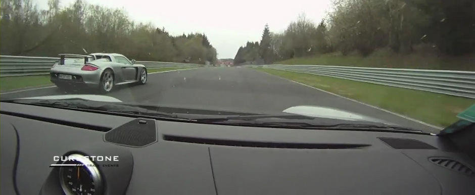 Porsche vs Porsche: Duel spectaculos la Nurburgring intre Carrera GT si 911 GT2 RS Porsche vs Porsche: Duel spectaculos la Nurburgring intre Carrera GT si 911 GT2 RS