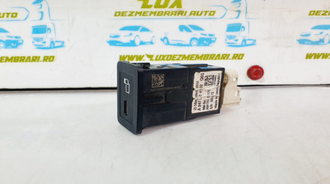 Port USB type C a2478204102 Mercedes-Benz Sprinter 3 907 [2018 - 2021]