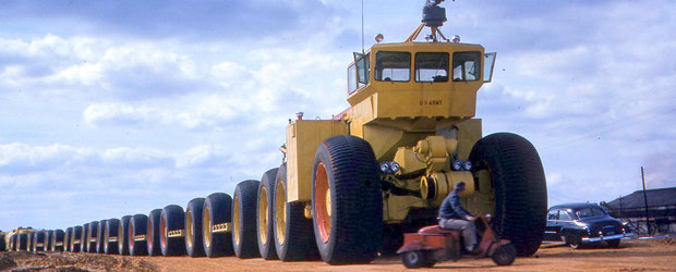 Povestea trenurilor de off-road LeTourneau, lungi de 180 de metri