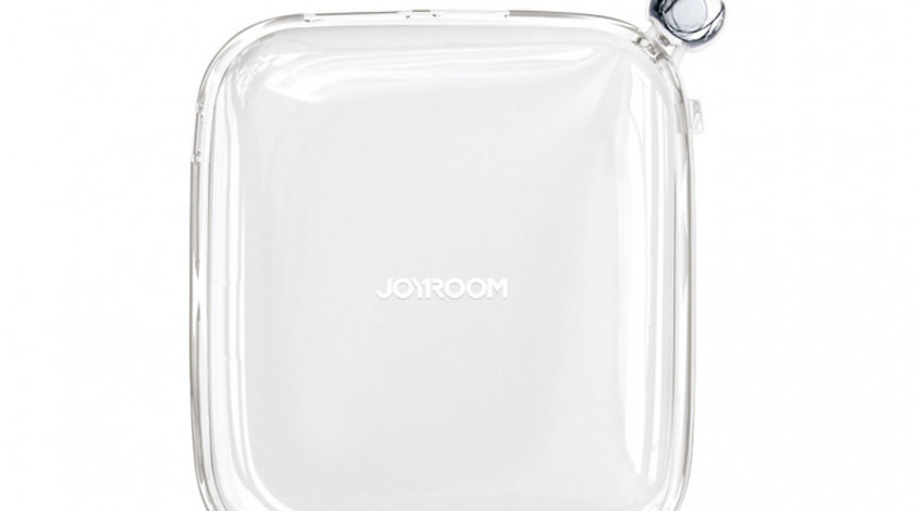 Power Bank Joyroom 10000mAh Jelly Series 22,5W Cu Cablu USB C încorporat Alb (JR-L002) JR-L002W