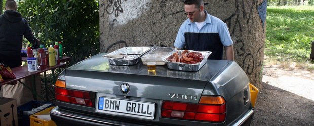 Poza zilei: gratarul BMW, cea mai buna utilizare a unei masini rapuse de noua taxa auto