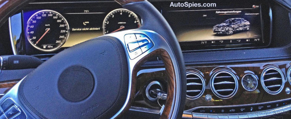 Poze Spion: Cum arata interiorul noului Mercedes S-Class Poze Spion: Cum arata interiorul noului Mercedes S-Class