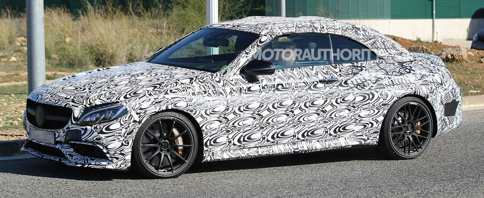 Poze Spion: Mercedes scoate in teste un C63 AMG Cabriolet Poze Spion: Mercedes scoate in teste un C63 AMG Cabriolet