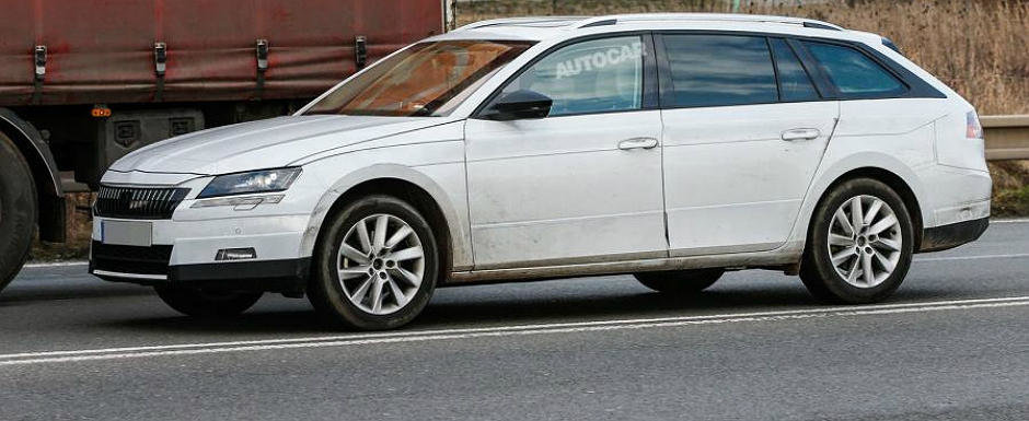 Poze Spion: Noua Skoda Superb Combi iese in teste usor camuflata Poze Spion: Noua Skoda Superb Combi iese in teste usor camuflata