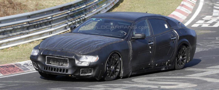 Poze Spion: Noul Maserati Quattroporte face cunostinta cu legendarul Nurburgring