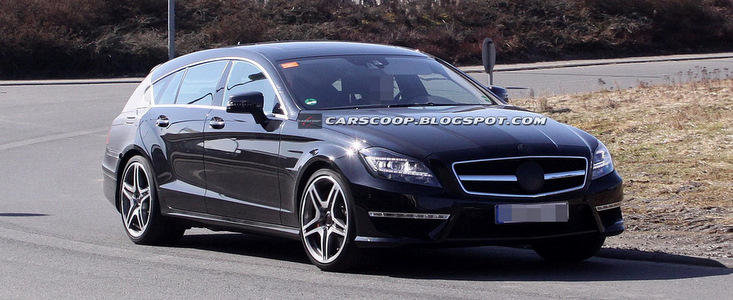 Poze Spion: Noul Mercedes CLS63 AMG Shooting Brake isi incordeaza muschii in fata camerelor