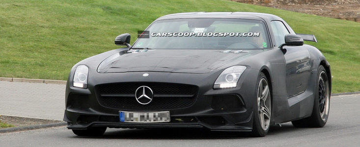 Poze Spion: Viitorul SLS AMG Black Series isi incordeaza din nou muschii in fata camerelor