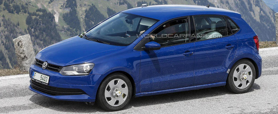 Poze Spion: Volkswagen coace un facelift pentru micul Polo