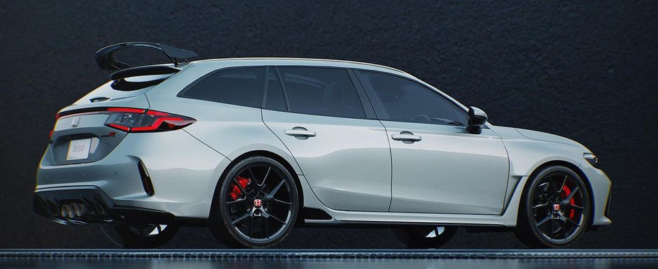 Pozele care au starnit imaginatia fanilor. Cum ar arata noua Honda Civic Type R daca de maine s-ar vinde si intr-o versiune break Pozele care au starnit imaginatia fanilor. Cum ar arata noua Honda Civic Type R daca de maine s-ar vinde si intr-o versiune break