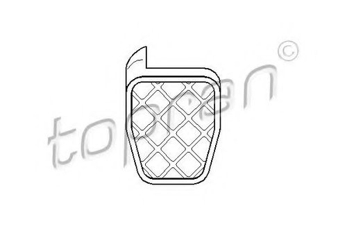 Pozitie pedala, pedala ambreiaj VW SHARAN (7M8, 7M9, 7M6) (1995 - 2010) TOPRAN 109 999 piesa NOUA