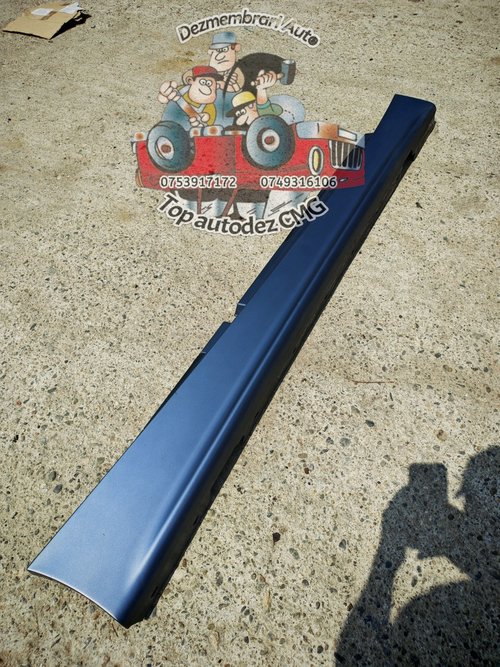 Prag dreapta BMW Seria 1 E87 ornament prag albastru Quarz Blaj Metalic A18/7