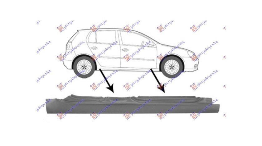 Prag dreapta lateral VW Golf 5 2004-2008 NOU 1K4809836 1K4809836A (VARIANTA 5 USI)