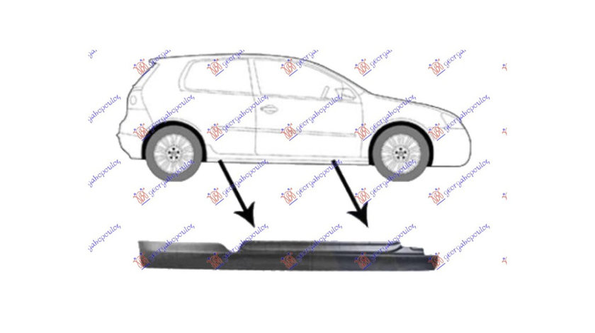 Prag dreapta lateral VW Golf 5 2004-2008 NOU 1K3809836 1K3809836A (VARIANTA 3 USI)