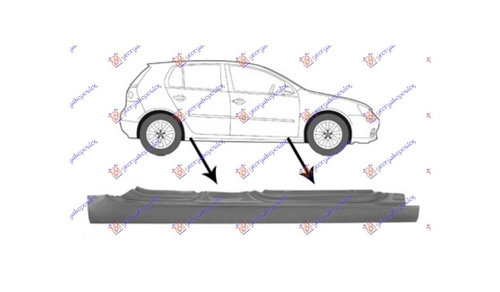 Prag dreapta lateral VW Jetta 2005-2010 NOU 1K4809836 1K4809836A (VARIANTA 5 USI)