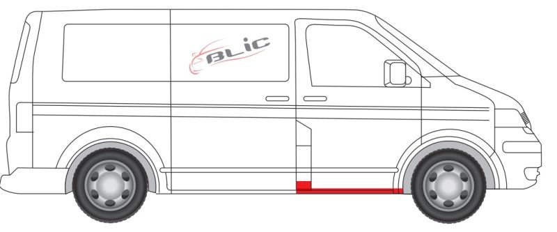 Prag Lateral Fata Dreapta Blic Volkswagen T5 2003-2015 6505-06-9568019P