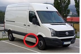 Prag metalic aripa dreapta fata 3265mm VW Crafter 2006-2017