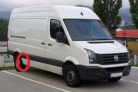 Prag metalic aripa dreapta spate 4300mm VW Crafter 2006-2017