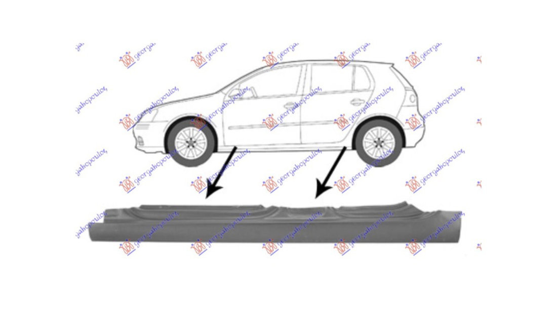 Prag stanga lateral VW Jetta 2005-2010 NOU 1K4809835 1K4809835A (VARIANTA 5 USI)