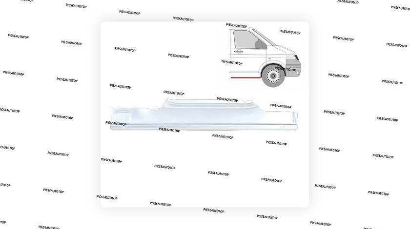 Prag usa dreapta fata VW Transporter T5 2003-2015 NOU