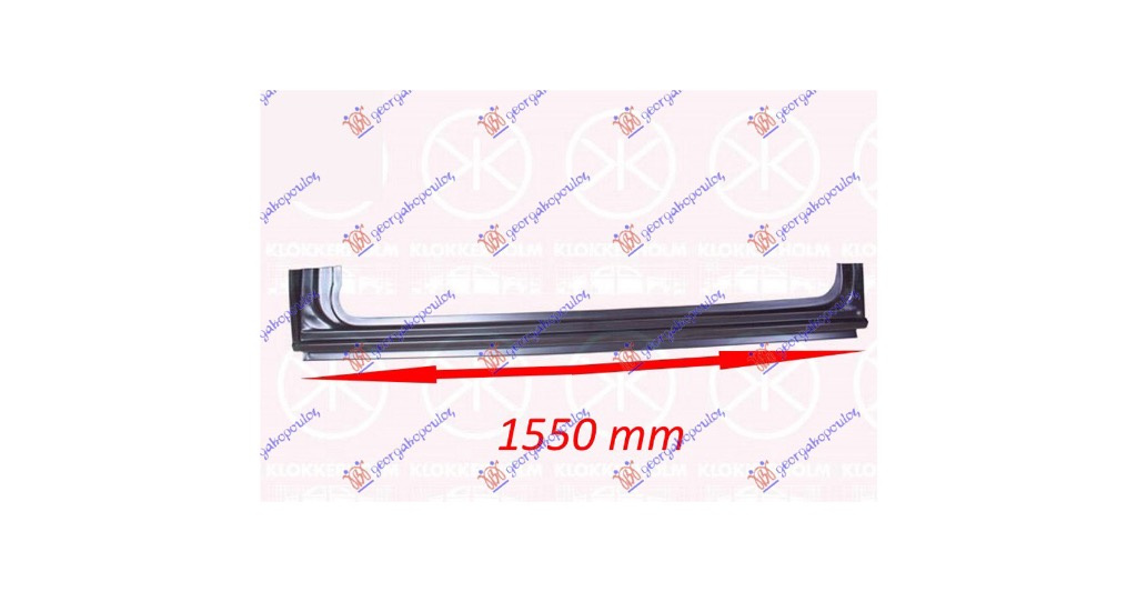 Prag usa glisanta dreapta VW Crafter 2006-2017 NOU (1550mm) CU STALP